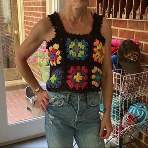 Cropped Handmade Crochet Top